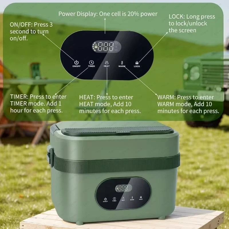 Cordless Electric Heating Lunch Box