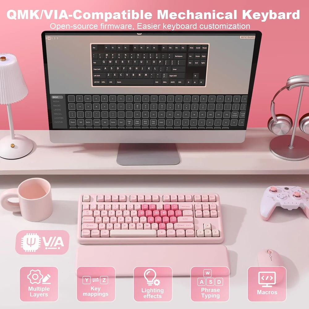 YUNZII B87 Wireless Mechanical Keyboard