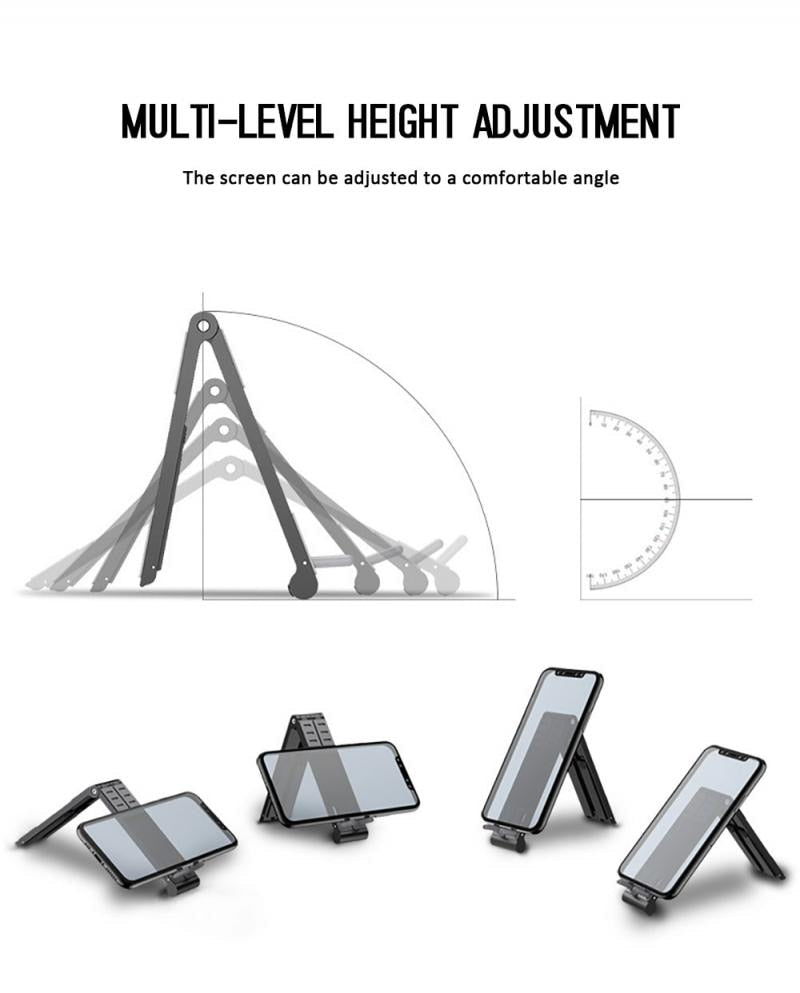 3 In 1 Foldable Laptop Holder Adjustable Aluminum Tablet Desktop Holder For Phone/iPad/Laptop Notebook Cell Phone Holder Stand Support