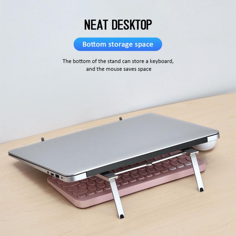 3 In 1 Foldable Laptop Holder Adjustable Aluminum Tablet Desktop Holder For Phone/iPad/Laptop Notebook Cell Phone Holder Stand Support