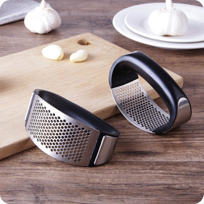 430 stainless steel Garlic Press Roller home garlic squeezer manual pressure garlic kitchen gadget tools