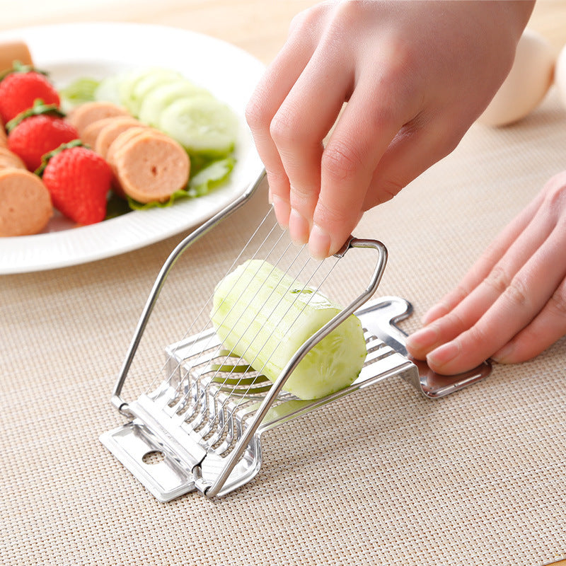 Stainless steel kitchen gadget egg slicer egg cutter Century egg splitter