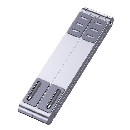 3 In 1  Foldable Laptop Holder Adjustable Aluminum Tablet Desktop Holder For Phone/iPad/Laptop Notebook Cell Phone Holder Stand Support