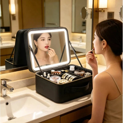Portable LED Makeup Bag