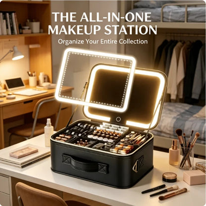 Portable LED Makeup Bag
