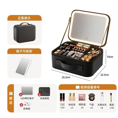Portable LED Makeup Bag