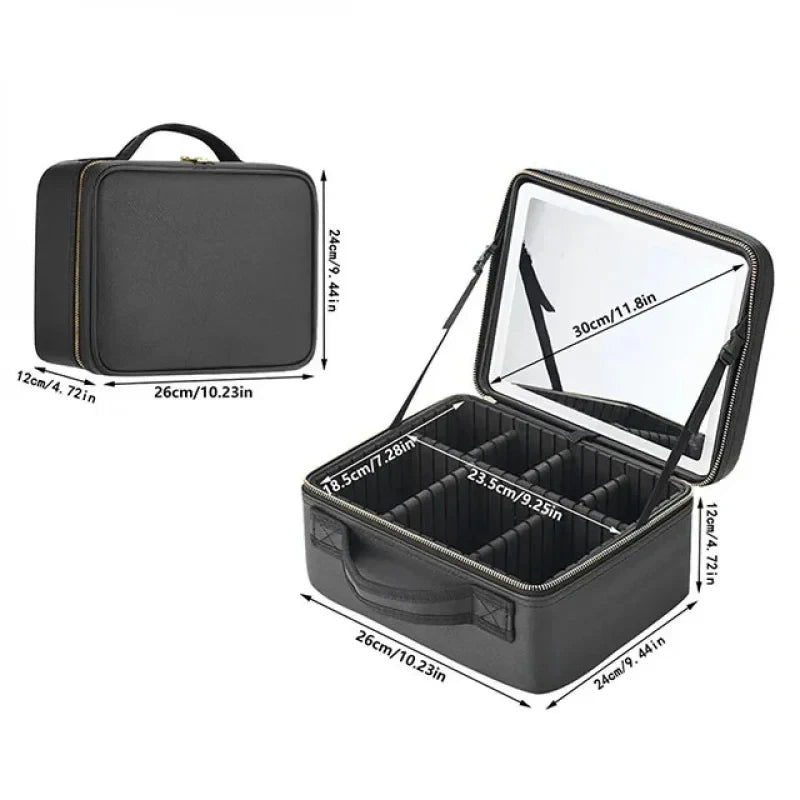 Portable LED Makeup Bag
