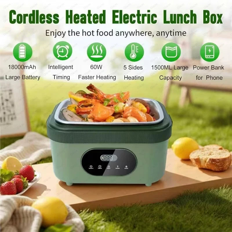 Cordless Electric Heating Lunch Box