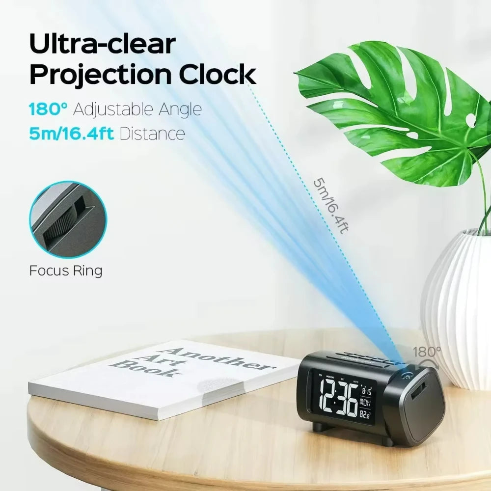 Projection Alarm Clock Radio