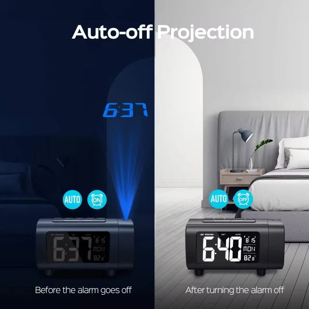 Projection Alarm Clock Radio