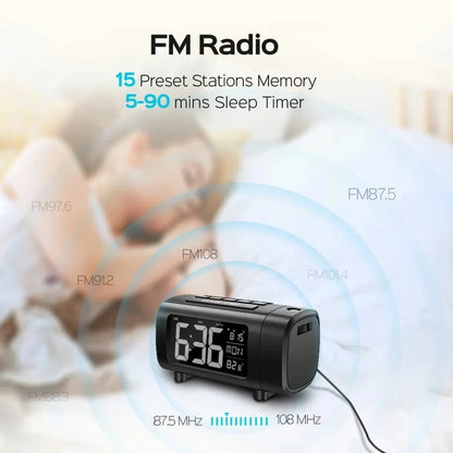 Projection Alarm Clock Radio