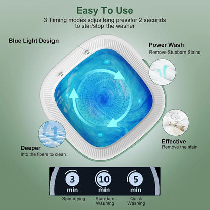 Portable Mini Folding Washing Machine