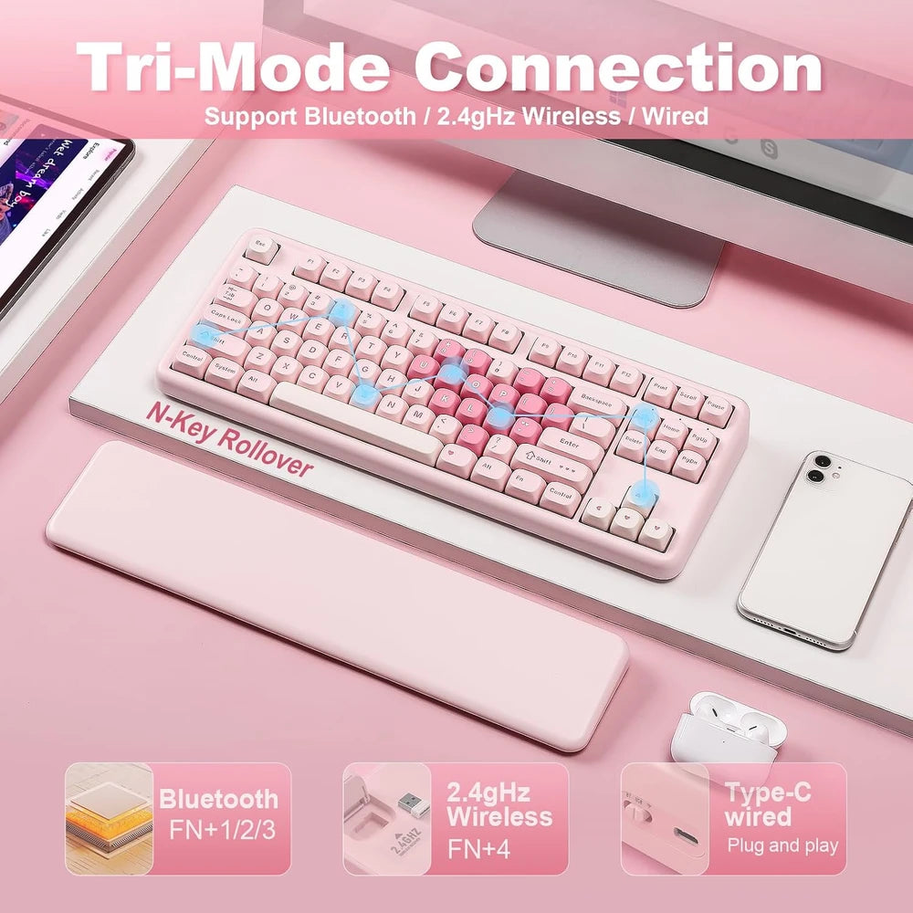 YUNZII B87 Wireless Mechanical Keyboard