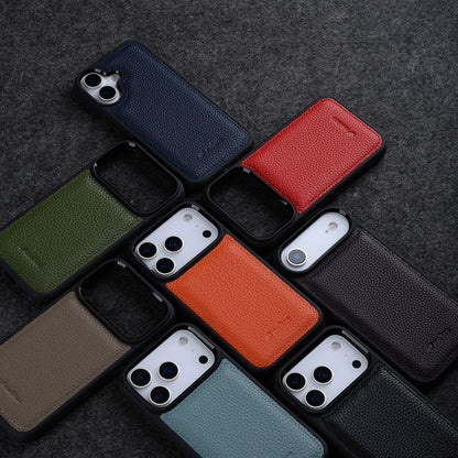 Melkco Leather Case for iPhone 17 Pro Max, Full Coverage Genuine Leather, iPhone 16 Pro, iPhone 15 Pro with Skin Design, iPhone 14 Fashionable Cover