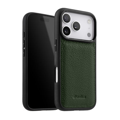 Melkco Leather Case for iPhone 17 Pro Max, Full Coverage Genuine Leather, iPhone 16 Pro, iPhone 15 Pro with Skin Design, iPhone 14 Fashionable Cover