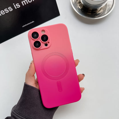 Two tone gradient liquid magnetic suction suitable for Apple 17 Promax phone case