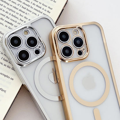 Applicable iPhone 16 Electroplated Lanyard Phone Case 15 Pro Transparent Magnetic Apple 17 Crossbody Shockproof Protective Cover