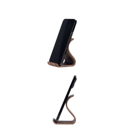 Mobile Phone Stand Portable Wooden Lazy Bracket Simple Desktop Creative TV Video Support Phone Holder