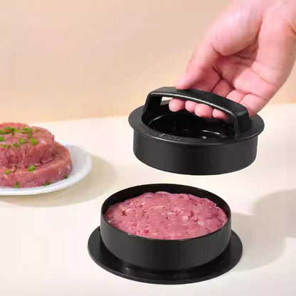 3-in-1 Manual Kitchen Gadget: Hamburger Patty, Round Beef Burger &amp; Meatball Press.